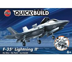 Rozbaleno - Airfix J6040 Letadlo F-35B Lightning II Quickbuild / Plastikový model / 1:144 / Věk 6+  / rozbaleno