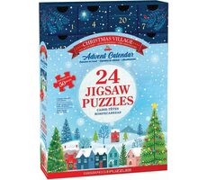 EUROGRAPHICS Puzzle Adventní kalendář: Vánoční vesnice