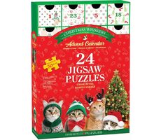EUROGRAPHICS Puzzle Adventní kalendář: Vánoční vousky / 24x50 dílků / od 6 let