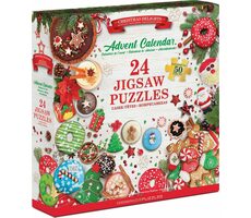 EUROGRAPHICS Puzzle Adventní kalendář: Vánoční dobroty / 24x50 dílků / od 6 let