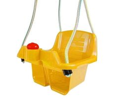 DOHÁNY Houpačka s klaksonem pro nejmenší (žlutá) / nosnost 19 kg