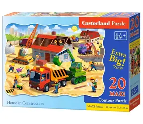 Castorland Stavba domu MAXI / 20 dílků / od 4 let