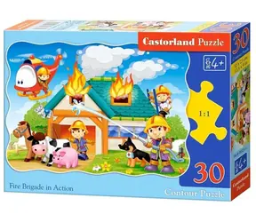 Castorland  Hasiči v akci / 30 dílků / od 4 let