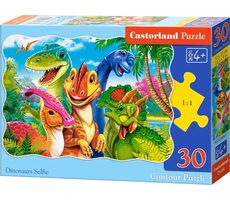 Castorland Dinosauří selfie / 30 dílků / od 4 let