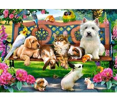 Castorland 018444 Mazlíčci v parku / 180 dílků / od 7 let