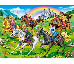 Castorland 27507 Princezny na vyjížďce / 260 dílků / od 8 let