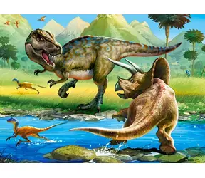 Castorland 070084 Tyranosaurus vs. Triceratops / 70 dílků / od 5 let