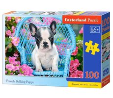 Castorland 111152 Štěně francouzského buldočka / 100 dílků / od 6 let