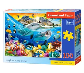 Castorland 111169 Delfíni v tropech / 100 dílků / od 6 let