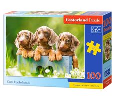 Castorland 111213 Roztomilí jezevčíci / 100 dílků / od 6 let
