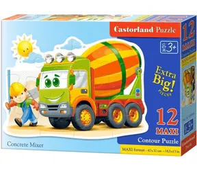 Castorland 120086 Míchačka na beton MAXI / 12 dílků / od 3 let