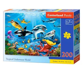 Castorland 222094 Tropický podvodní svět / 200 dílků /  od 7 let