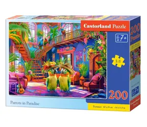 Castorland 222308 Papoušci v ráji / 200 dílků / od 7 let