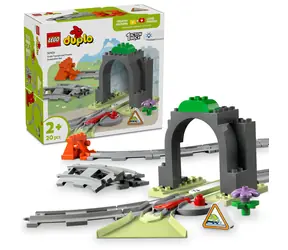 LEGO® DUPLO® 10425 Železniční tunel a koleje – rozšiřující sada / Počet dílků: 20 / od 2 let