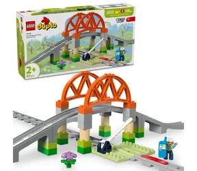LEGO® DUPLO® 10426 Železniční most a koleje – rozšiřující sada / Počet dílků: 42 / od 2 let