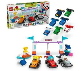 LEGO® DUPLO® 10445 Závodní auta a řidiči týmu F1® / Počet dílků: 70 / od 2 let