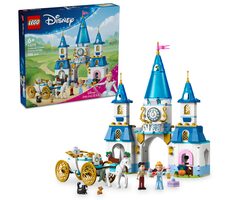 LEGO® | Disney 43275 Popelčin zámek a kočár s koňmi / Počet dílků: 596 / od 6 let