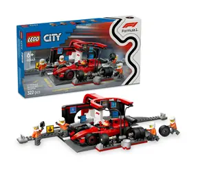 LEGO® City 60443 Zastávka v boxech F1® a personál s vozem Ferrari / Počet dílků: 322 / od 6 let