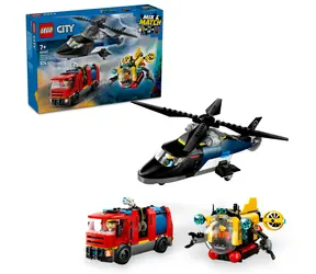 LEGO® City 60462 Remix: Helikoptéra, hasičský vůz a ponorka / Počet dílků: 874 / od 7 let