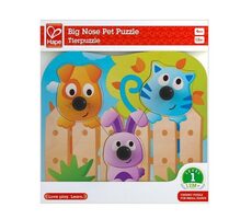 Hape Puzzle s úchytkami - Domácí zvířátka / od 1 let