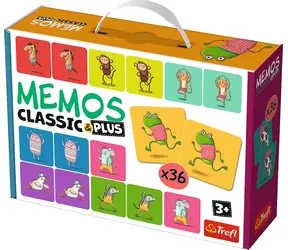 Trefl - Pexeso Classic&Plus - Zvířátka v pohybu 3v1 / 20 minut / 2-4 hráči / od 3 let 