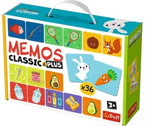 Trefl - Pexeso Classic&Plus - Logic 3v1 / 20 minut / 2-4 hráči / od 3 let