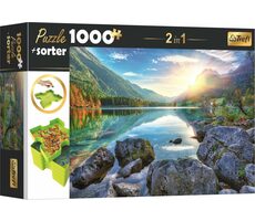 Trefl - Puzzle - 2v1 Jezero Hintersee, Německo s třídičem / 1000 dílků / 68.3 x 48 cm / věk 12+