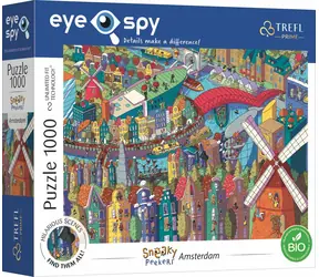 Trefl - Puzzle - UFT Eye-Spy Sneaky Peekers: Amsterdam / 1000 dílků / 68.3 x 48 cm / věk 12+