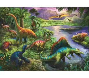 Trefl - Puzzle - Dinosauři / 200 dílků / 48 x 34 cm / věk 7+