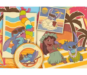 Trefl - Puzzle - Lilo&Stitch: Hudebni svět / 200 dílků / 48 x 34 cm / věk 7+