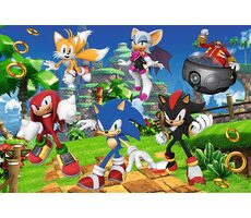 Trefl - Puzzle - Sonic a jeho přátelé / 160 dílků / 41 x 27.5 cm / věk 6+