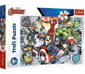 Trefl - Puzzle - Slavní Avengers / 100 dílků / 41 x 27.8 cm / věk 5+