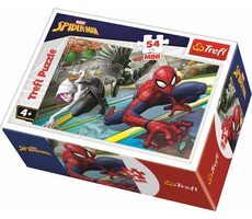 Trefl - Puzzle - Spiderman: Připraveni k boji / 54 dílků / 20 x 13 cm / věk 4+