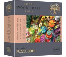 Trefl Wood Craft Origin - Puzzle - Barevné koktejly / 501 dílků / 37.5 x 25.4 cm / věk 14+