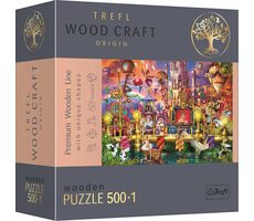 Trefl Wood Craft Origin - Puzzle - Kouzelný Svět / 501 dílků / 37.5 x 25.4 cm / věk 14+