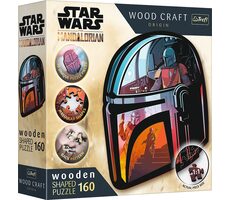 Trefl Wood Craft Origin - Puzzle - The Mandalorian / 160 dílků / 24.4 x 21.3 cm / věk 9+