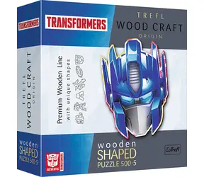 Trefl Wood Craft Origin - Puzzle - Transformers: Optimus Prime / 505 dílků / 39.4 x 51.9 cm / věk 14+