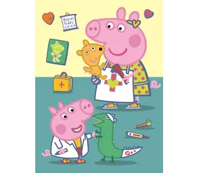 Trefl - Puzzle - Prasátko Peppa: Zdravotní prohlídka / 20 dílků / 22 x 16 cm / věk 3+