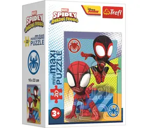 Trefl - Puzzle - Amazing Spidey: Spidey a Spin / 20 dílků / 22 x 16 cm / věk 3+
