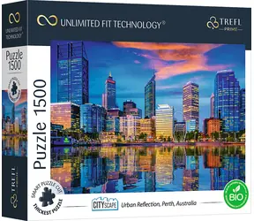 Trefl - Puzzle - UFT Cityscape. Odraz města Perth, Austrálie / 1500 dílků / 85 x 58 cm / věk 12+