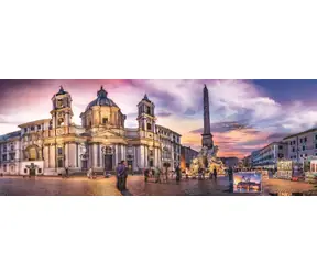 Trefl - Puzzle - Panoramatické puzzle Plazza Navona, Řím / 500 dílků / 66 x 23.7 cm / věk 10+