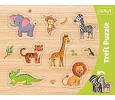 Trefl - Puzzle - Vkládačka: Safari / 37 x 29 cm / věk 3+