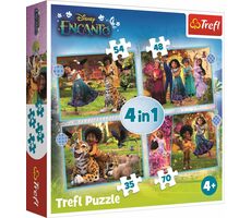 Trefl - Puzzle - Encanto 4v1 / 35|48|54|70 / 28.5 x 20x5 cm / věk 4+