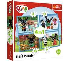 Trefl - Puzzle - Bing: Roční období 4v1 / 12|15|20|24 dílků / 28.5 x 20.5 cm / věk 3+