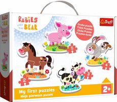 Trefl - Puzzle - Baby puzzle: Na farmě 4v1 / 2|3|4|5 dílků / věk 2+