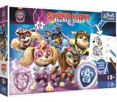 Trefl - Puzzle - Oboustranné puzzle Tlapková patrola: Tým v akci SUPER MAXI / 24 dílků / 60 x 40 cm / věk 3+