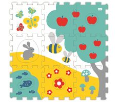 Trefl - Puzzle - Moje první pěnové pěnové puzzle Louka / 90 x 90 cm / 29.5 x 29.5 cm / věk 0+