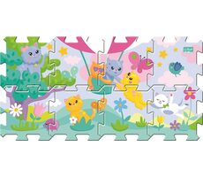 Trefl - Puzzle - Pěnové puzzle Rozverná koťata / 117 x 60 cm / 28.5 x 28.5 cm / věk 2+