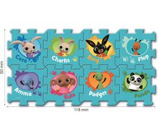Trefl - Puzzle - Pěnové puzzle Bing / 117 x 60 cm / 28.5 x 28.5 cm / věk 2+