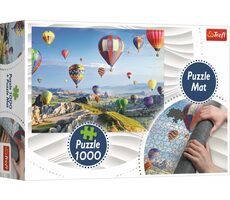 Trefl - Puzzle - Balóny nad Kappadokií + podložka / 1000 dílků / 68 x 48 cm / věk 14+ / Podložka 98 x 65 cm